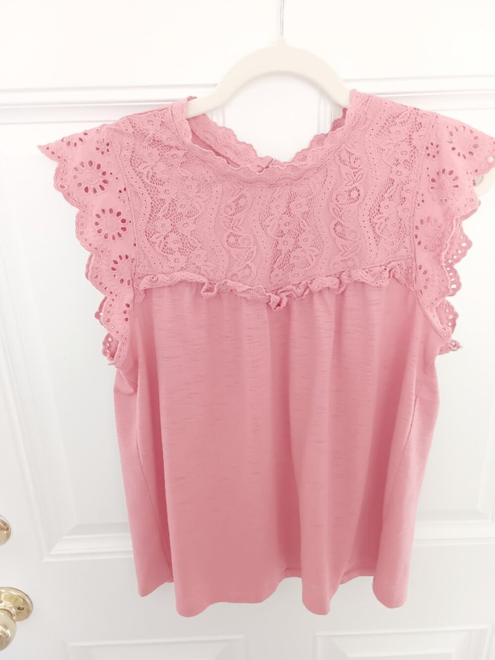 Lauren Conrad Coral Pink Blouse Size Large